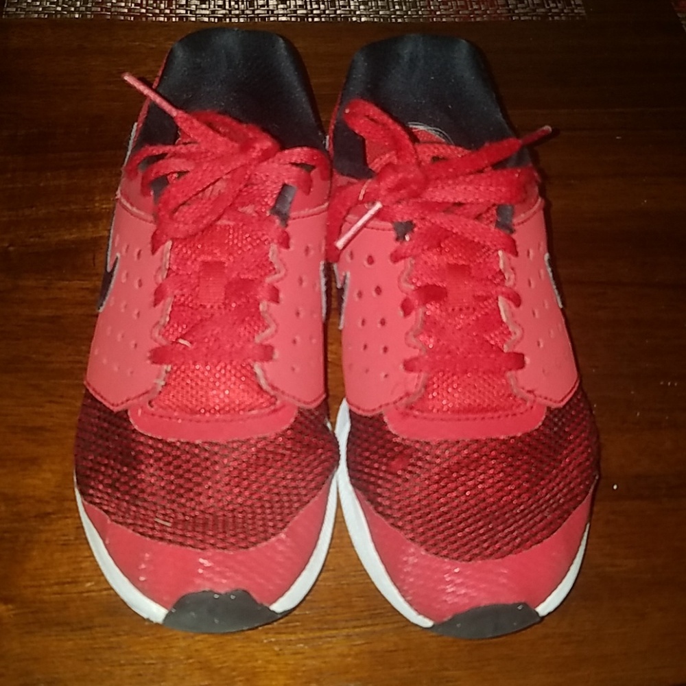 Boys Red Nike's  shoes
